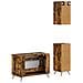 Set di armadietti da bagno in 3 pezzi BREDA Rovere Fumo - Foto miniatura 2