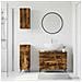 Set di armadietti da bagno in 3 pezzi BREDA Rovere Fumo - Foto miniatura 4
