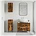 Set di armadietti da bagno in 3 pezzi BREDA Rovere Fumo - Foto miniatura 5