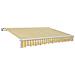 Tenda Da Sole A Soffitto / Parete Con Bracci Bianco / Giallo 2,95x2 Metri  - Foto miniatura 1