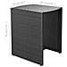 Set Tavolo Sedie Da Giardino 5 Pz Polirattan Impermeabile Nero - Foto miniatura 4