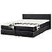 Letto Boxspring In Pelle Nera 180 X 200 Cm President - Foto miniatura 25