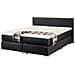 Letto Boxspring In Pelle Nera 180 X 200 Cm President - Foto miniatura 21