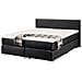 Letto Boxspring In Pelle Nera 180 X 200 Cm President - Foto miniatura 15