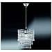 Lampadario Reality Trio Vetro Acrilico A Gocce 25cm/35cm Cromo - Foto miniatura 8