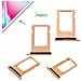 Ricambio Cassetto Tray Porta Sim Card Slot Gold Oro Per Apple Iphone 8 - Foto miniatura 1