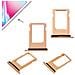 Ricambio Cassetto Tray Porta Sim Card Slot Gold Oro Per Apple Iphone 8 - Foto miniatura 2