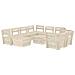 Set Divani Da Giardino Su Pallet 10 Pz In Legno Abete Impregnato - Foto miniatura 1