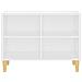 Mobile TV con Gambe in Legno Massello Bianco 69,5x30x50 cm - Foto miniatura 6