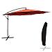 Oahu Ombrellone Rotondo Diametro 3,50m Terracotta + Copertura - Foto miniatura 1