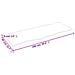 Piano Bagno Marrone 100x40x (2-4) cm Legno Massello Trattato - Foto miniatura 3