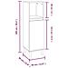 Armadietto Bagno Rovere Marrone 30x30x100 Cm Legno Multistrato - Foto miniatura 3