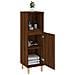 Armadietto Bagno Rovere Marrone 30x30x100 Cm Legno Multistrato - Foto miniatura 4