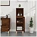 Armadietto Bagno Rovere Marrone 30x30x100 Cm Legno Multistrato - Foto miniatura 5