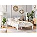 Letto In Metallo Bianco Con Rete A Doghe 140 X 200 Cm Cusset - Foto miniatura 2