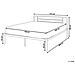 Letto In Metallo Bianco Con Rete A Doghe 140 X 200 Cm Cusset - Foto miniatura 3