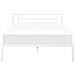 Letto In Metallo Bianco Con Rete A Doghe 140 X 200 Cm Cusset - Foto miniatura 12