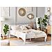 Letto In Metallo Bianco Con Rete A Doghe 140 X 200 Cm Cusset - Foto miniatura 13