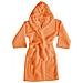 Accappatoio Con Cappuccio In Morbida Spugna Mod. Sophie Tinta Unita Vari Colori M Arancio - Foto miniatura 1