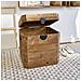 Baule Cassetta Contenitore Da Interno In Legno Di Pino 54x50x58 Cm Living Mini - Foto miniatura 4
