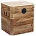 Baule Cassetta Contenitore Da Interno In Legno Di Pino 54x50x58 Cm Living Mini - Foto miniatura 1