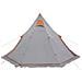 Tenda Da Campeggio Tipi Per 5 Persone Grigia Impermeabile - Foto miniatura 9