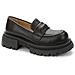 Black Casual Closed Loafers Mocassino Sintetico E Tessile Scarpe Donna Nero Eu 36, 938021/09-01 - Foto miniatura 1