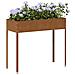 Fioriera da Giardino 100,5x40,5x90 cm in Acciaio Corten - Foto miniatura 4