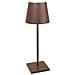 Lampada A Led Da Tavolo Poldina L Desk Corten Ricaricabile E Dimmerabile Con Batteria Fino A 12 Ore - Foto miniatura 1