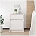 Lusso Casadino -  Comodino Bianco 40x31x50 Cm In Legno Massello Di Pino - Foto miniatura 2