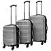 Lusso Casadino -  Set Trolley Rigidi 3 Pz Argento 45,5/55/66 Cm - Foto miniatura 2
