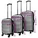 Lusso Casadino -  Set Trolley Rigidi 3 Pz Argento 45,5/55/66 Cm - Foto miniatura 6