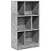 Lusso Casadino -  Libreria Grigio Cemento 57x28,5x107,5 Cm In Legno Multistrato - Foto miniatura 1