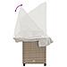 Lettino Prendisole con Baldacchino e Cuscini Beige Polyrattan - Foto miniatura 8