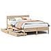 Letto senza Materasso 140x200 cm in Legno Massello di Pino - Foto miniatura 1