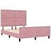 Struttura Letto  Rosa 140x200 cm in Velluto - Foto miniatura 3