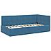 Cornice del letto ad angolo Blu 90 x 200 cm Velluto - Foto miniatura 6