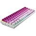 Tastiera Meccanica Cablata A 68 Tasti Con Illuminazione Mista - Rosa Gradiente Con Switch Blu - Foto miniatura 2