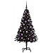 Albero di Natale con 150 LED con supporto Nero 150 cm PVC - Foto miniatura 1