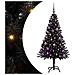 Albero di Natale con 150 LED con supporto Nero 150 cm PVC - Foto miniatura 5