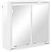 Mobiletto per specchio da bagno Bianco Lucido 60 x 20 x 60 cm - Foto miniatura 1