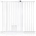 Bettacare Cancelletto Per Animali Con Gattaiola Bloccabile, 113.8cm - 121.4cm, Bianco, Altezza Di 104cm - Foto miniatura 1