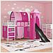Struttura del letto loft per bambini Bianco e Rosa 90 x 190 cm - Foto miniatura 3