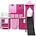 Struttura del letto loft per bambini Bianco e Rosa 90 x 190 cm - Foto miniatura 6