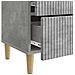 Armadio da Notte 2 pcs Grigio Cemento 43 x 34,5 x 48 cm - Foto miniatura 9