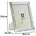 Cornice Portafoto Carvy In Resina Argento 20x25 - Foto miniatura 6