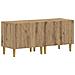 Mobile TV LED a 5 pezzi Rovere Artigianale Legno ingegnerizzato - Foto miniatura 2