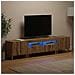 Mobile TV LED a 5 pezzi Rovere Artigianale Legno ingegnerizzato - Foto miniatura 9