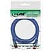 cavo patch per rete dati lan cat. 6, 2x rj45, doppia schermatura sftp (pimf) , halogenfree, colore blu, 1m - Foto miniatura 2