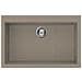 Lavello da Incasso Rettangolare 1 Vascha Dimensioni 79 x 55 cm Colore Tortora Serie Quadra  - Foto miniatura 1